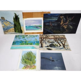 Mervin Honig, American (1920-1990) 6 Paintings