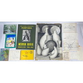 Mervin Honig, American (1920-1990) 30 Drawings (1 of 12)