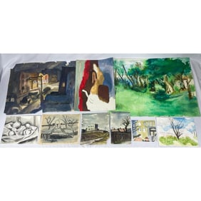 Mervin Honig, American (1920-1990) 38 Paintings