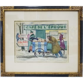 Gaston Le Beuze, French (Active 1940's) Watercolor
