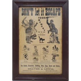 Antique Print Advertisement for Seaver & Lewis
