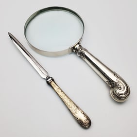 Lot of 2 Vintage Sterling Silver Handled Items