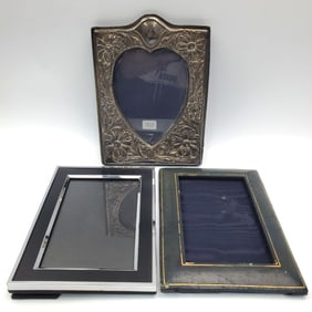 English Silver Picture Frame Along w/ Others