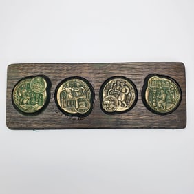 Moscow Olympic Souvenir Folk Art Plaques