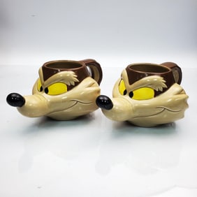 Pair of Wile E. Coyote Mugs