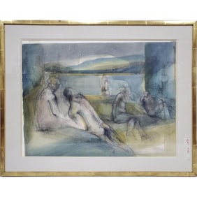 Linda Sokolowski, American, Painting, Oil on Paper