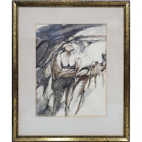 Signed "Hammer", Painting, Watercolor on Paper