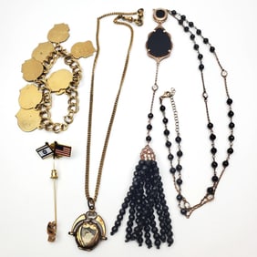 Lot o 5 Gold-Filled Jewelry Items