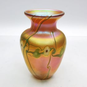 Grant Randolph Studios Iridescent Glass Vase