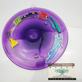 Ridabock Glass Company Glass Plate Wall Hanging