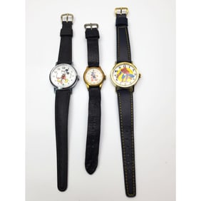 Lot of 3 Vintage Disney & Marvel Watches
