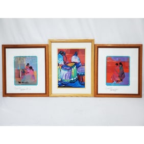 Amado Maurilio Pena Jr, American, 2 Signed Prints