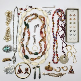 Bag Lot of Costume Jewelry