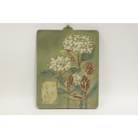 Ceramic Plaque, Signed on Back