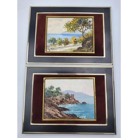 G. Silvan, Lot of 2 Signed Miniature Paintings