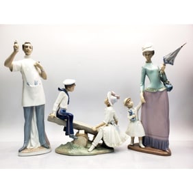 Lot of 3 Llardo Porcelain Figures