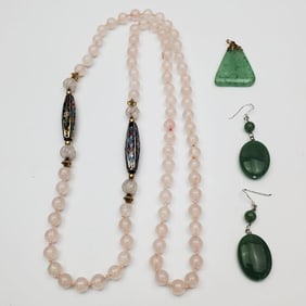 Lot of 3 Fine Chinese Jewelry Items