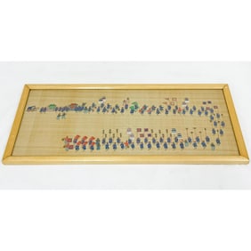 Chinese Watercolor on Silk of Imperial Procession
