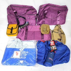 8 Fabric Bags Including Nike, Wilson & Columbia