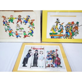 Jovan Obican, French (1918-1986), 3 Lithographs