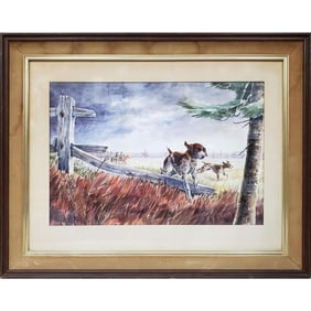 Signed Vintage Painting, Watercolor on Paper