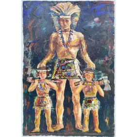 Teimouraz Edjibadze, Russian Late 20th C. Painting
