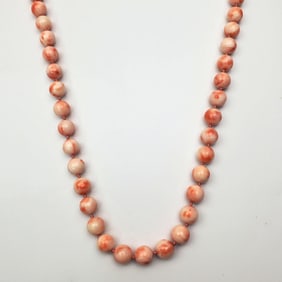 Beaded Coral Necklace