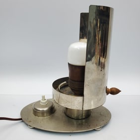 Art Deco Nickel Plated Table Lamp