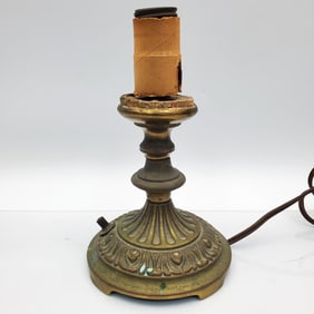Small Antique Metal Lamp Base