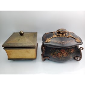 Lot of 2 Vintage Large Boxes