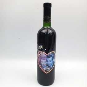 Vintage Celebrity Cellars I Love Lucy Wine Bottle