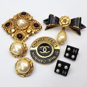 Group Lot of Probably Chanel Costume Jewelry