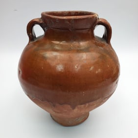 Chinese Glazed Porcelain Jug/Vessel.