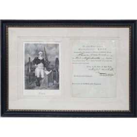 Revolutionary War Discharge Paper Signed H. Knox