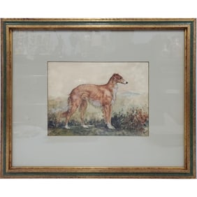 Frank Watkins, Painting, Watercolor of a Dog
