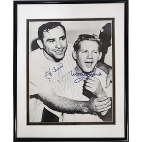Authenic Signed Photo of Yogi Berra & Whitey Ford