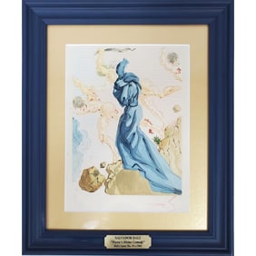 Salvador Dali,(1904-1989) Colored Woodblock Print