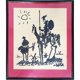 Pablo Picasso, Print, "Don Quixote" Circa 1955