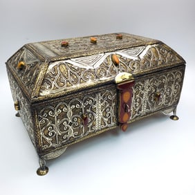 Large Vintage Tuareg Jewelry Box