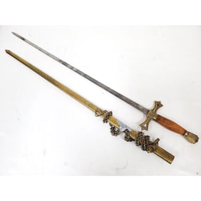 Antique American Bald Eagle Sword w/ Scabbard