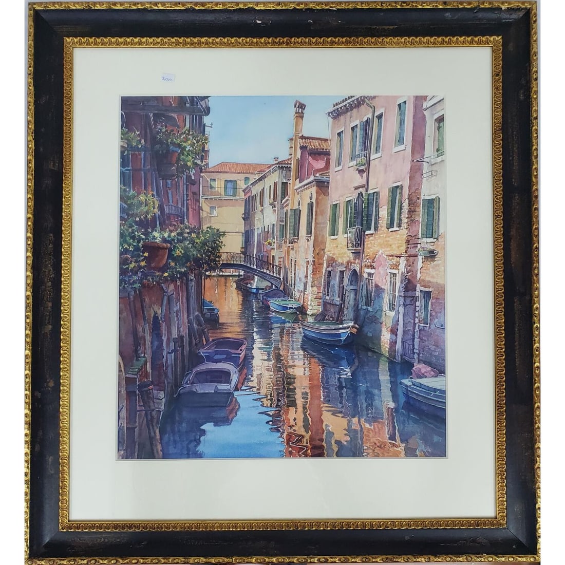 Joel Johnson, American (20th C.) Watercolor (1 of 6)