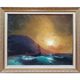 After Ivan Aivazovsky, Painting, Oil on Canvas