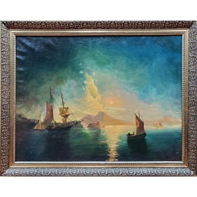 After Ivan Aivazovsky, Painting, Oil on Canvas