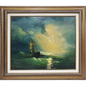 After Ivan Aivazovsky, Painting, Oil on Canvas