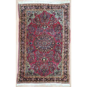Antique Persian Sarough Rug