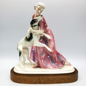 Vintage Hertwig & Co German Porcelain Figure 1930s