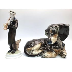 2 Vintage Rosenthal Germany Porcelain Figures