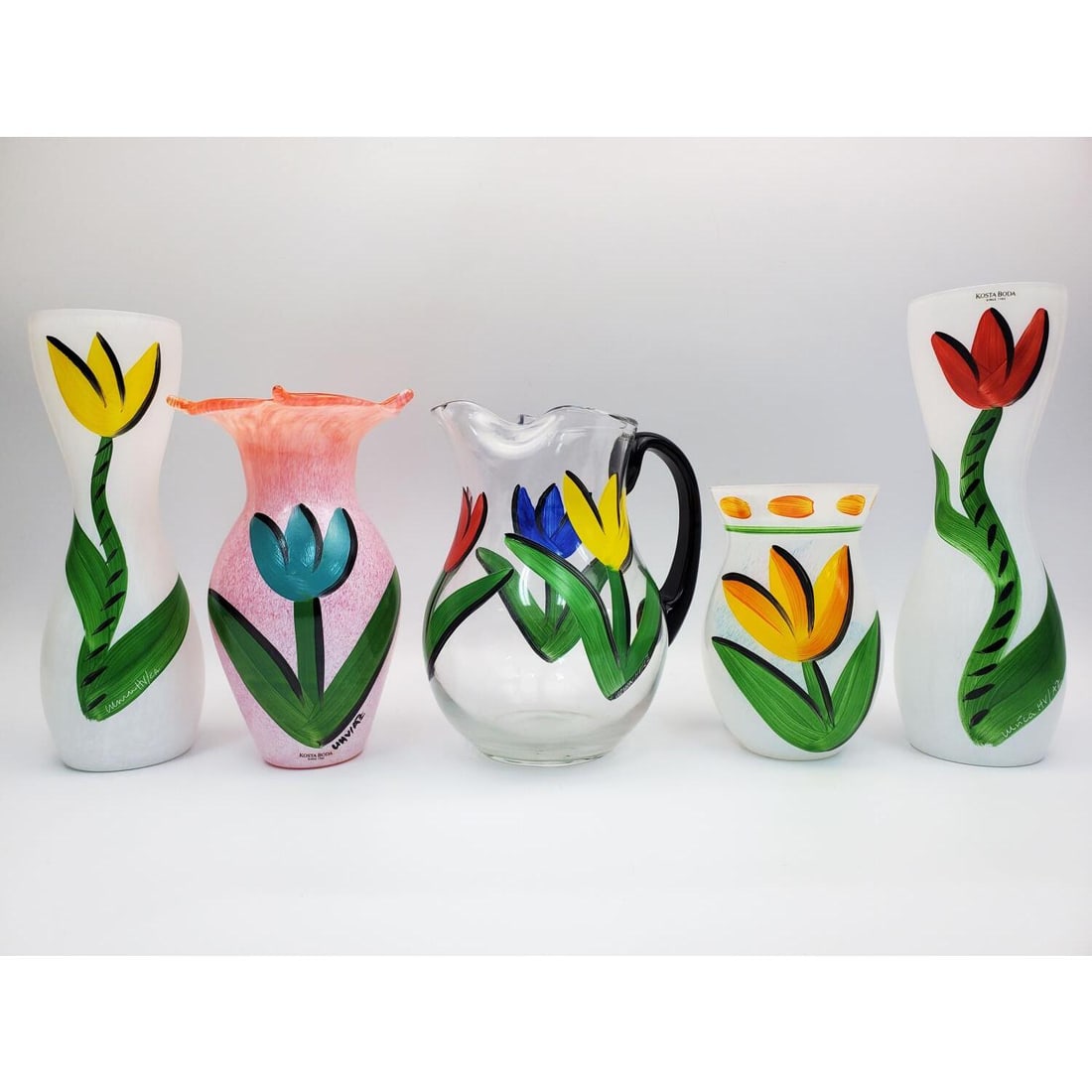 Lot of 5 Vintage Kosta Boda Art Glass Items (1 of 9)