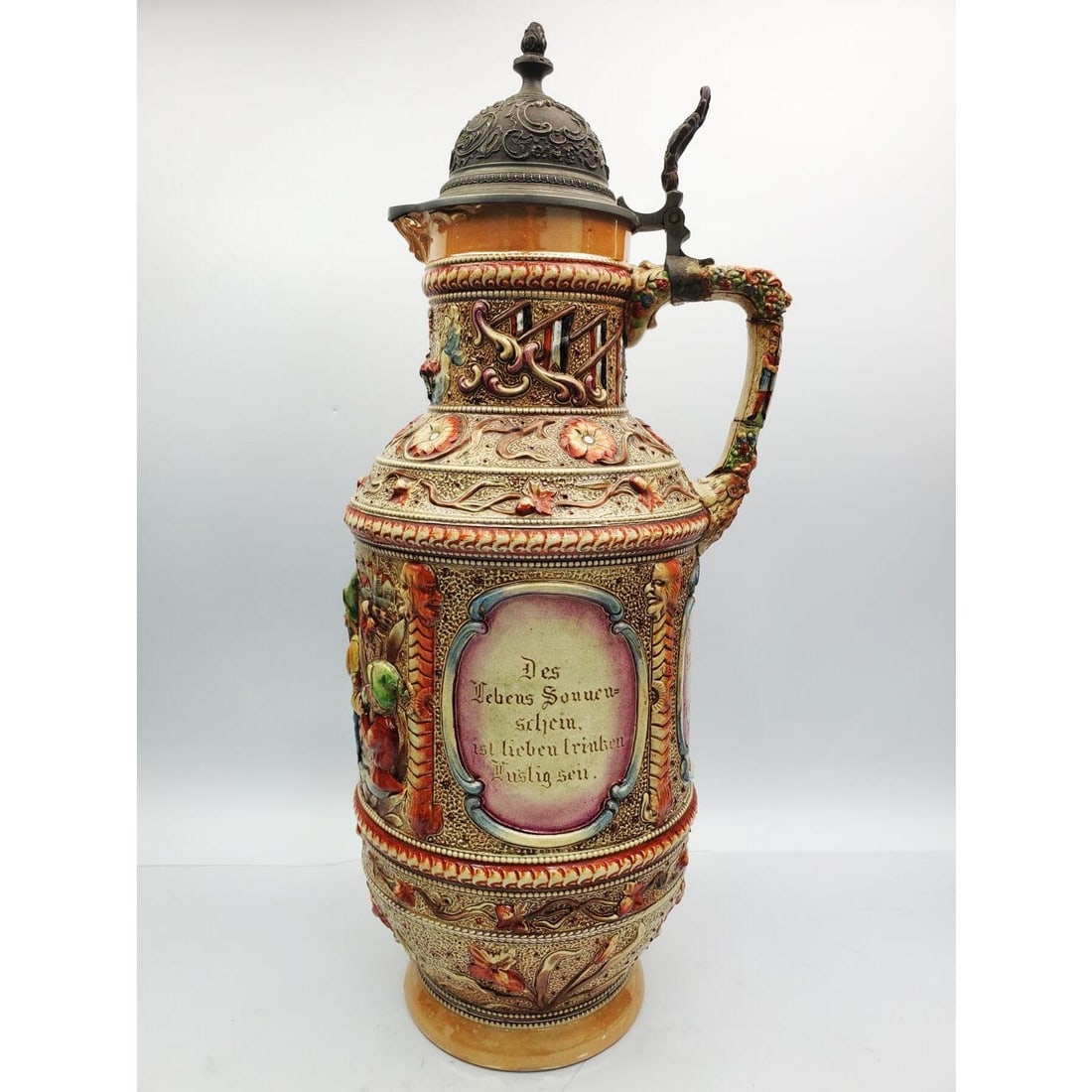 Antique Large German Stein Depicting Gnomes (1 of 9)