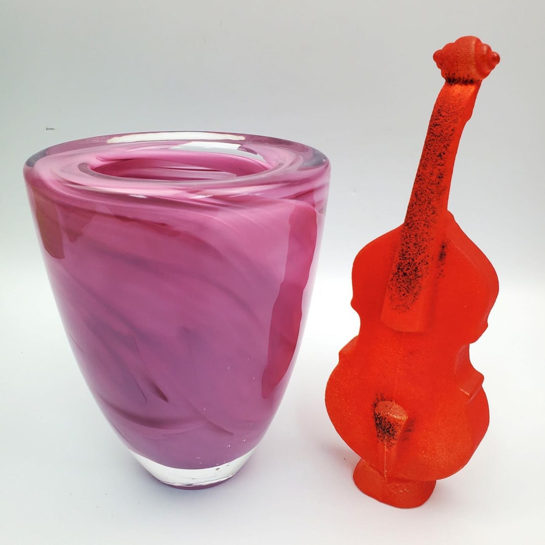 Lot of 2 Vintage Kosta Boda Art Glass Items (1 of 5)